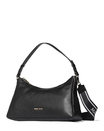 Geanta crossbody de piele Seraphina Lux, Negru