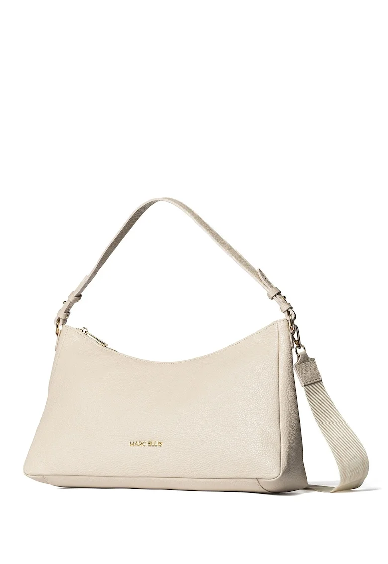Geanta crossbody de piele Seraphina Lux, Bej deschis