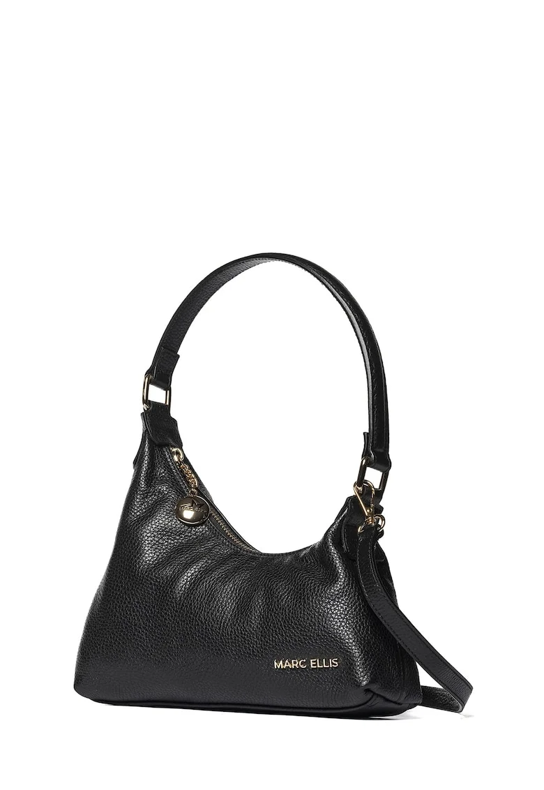 Geanta crossbody asimetrica Lunaria Elite, Negru