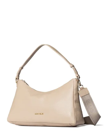 Geanta crossbody de piele Seraphina Lux, Bej
