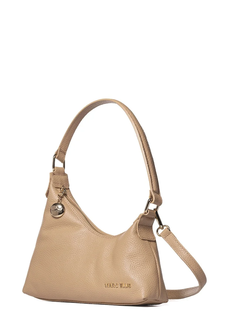 Geanta crossbody asimetrica Lunaria Elite, Maro camel