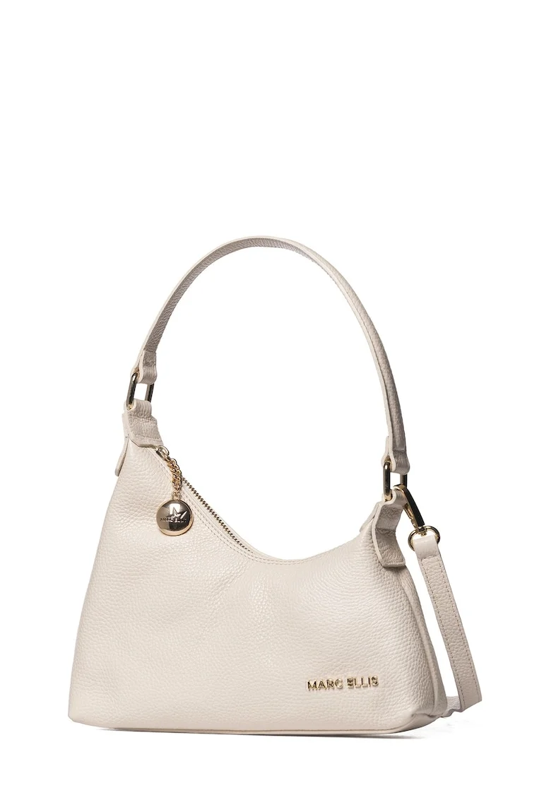 Geanta crossbody asimetrica Lunaria Elite, Bej
