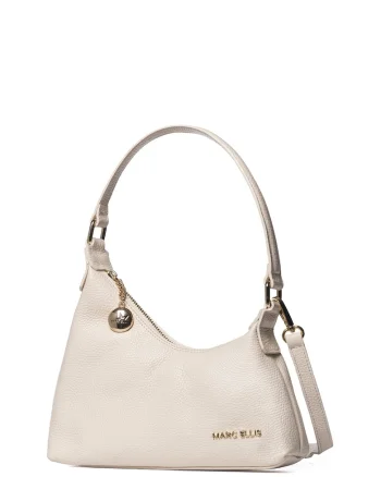 Geanta crossbody asimetrica Lunaria Elite, Bej