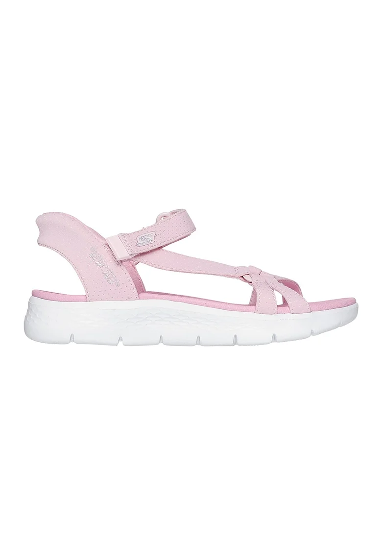 Sandale slip-ins cu velcro Go Walk Flex, Roz pastel