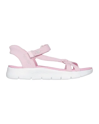 Sandale slip-ins cu velcro Go Walk Flex, Roz pastel