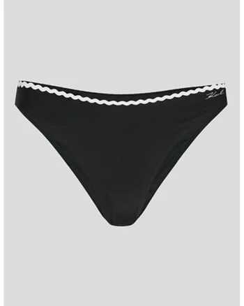 Slip brazilian cu model uni, Alb/Negru