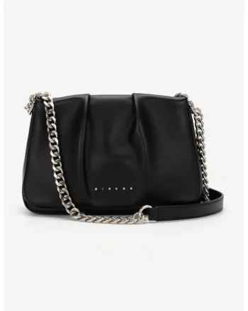 Geanta crossbody cu doua barete de umar, Negru