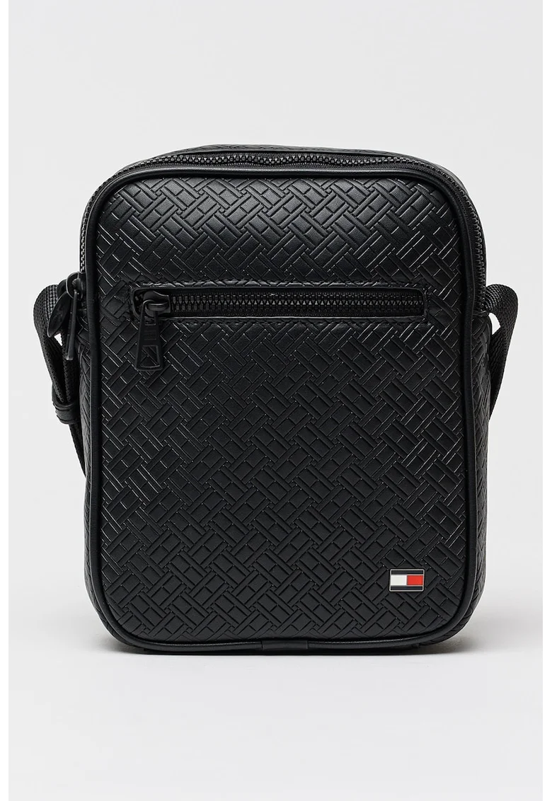 Geanta crossbody de piele ecologica, Negru