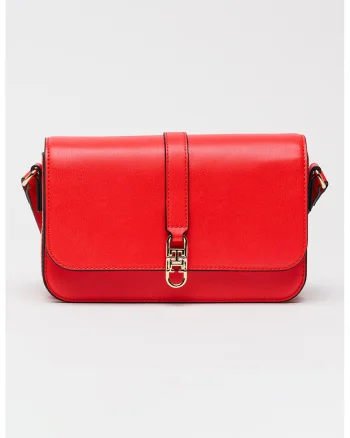 Geanta crossbody din piele ecologica Libre, Rosu vermillion