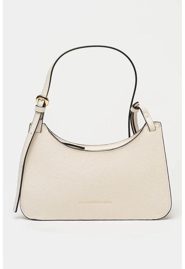 Geanta crossbody de piele ecologica Modem, Alb murdar