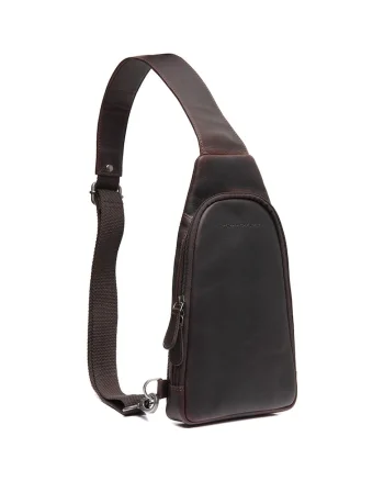 Geanta crossbody barbati piele naturala, 2 litri, Bowey,, Maro