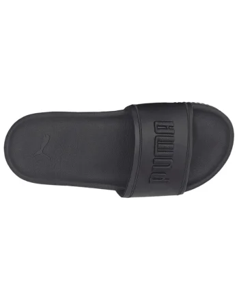 Papuci cu platforma,  design slip-on, piele sintetica, negru,