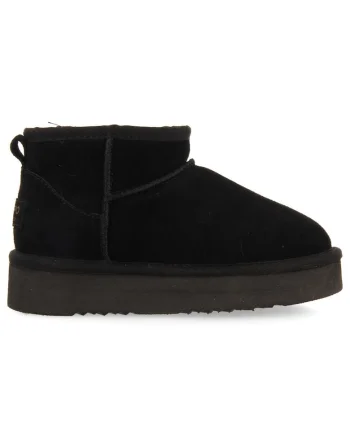 Ghete slip-on din piele intoarsa, Negru