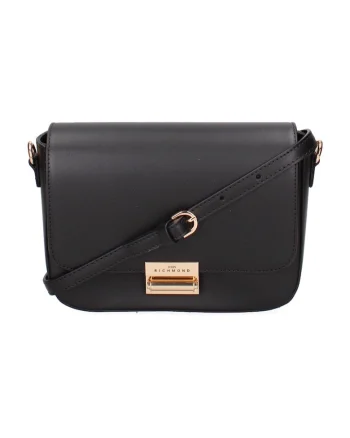 Geanta crossbody din piele, Auriu/Negru
