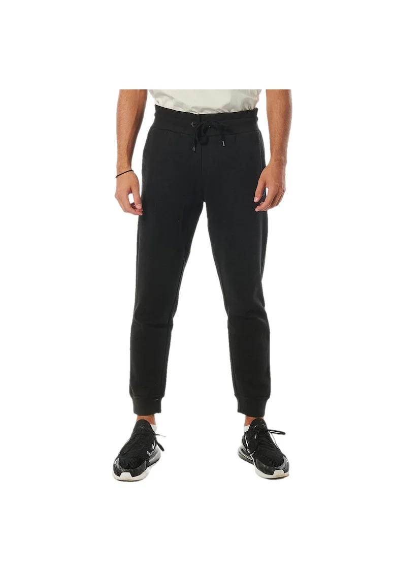 Pantaloni barbati Body-Action, Bumbac/Poliester, Negru