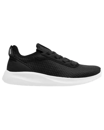 Pantofi sport dama  model Ichi, design slip-on, elemente reflectorizante, negru, textil