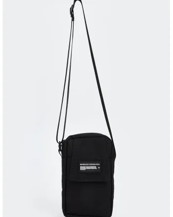 Geanta crossbody cu fermoar, Negru