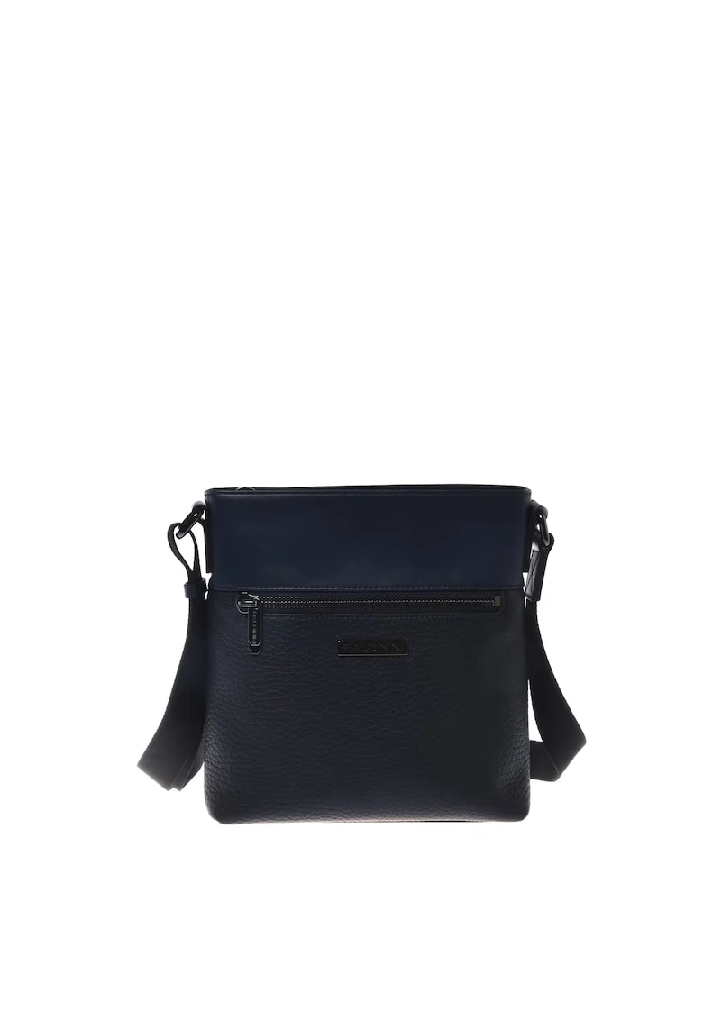 Geanta crossbody cu bareta ajustabila, Albastru