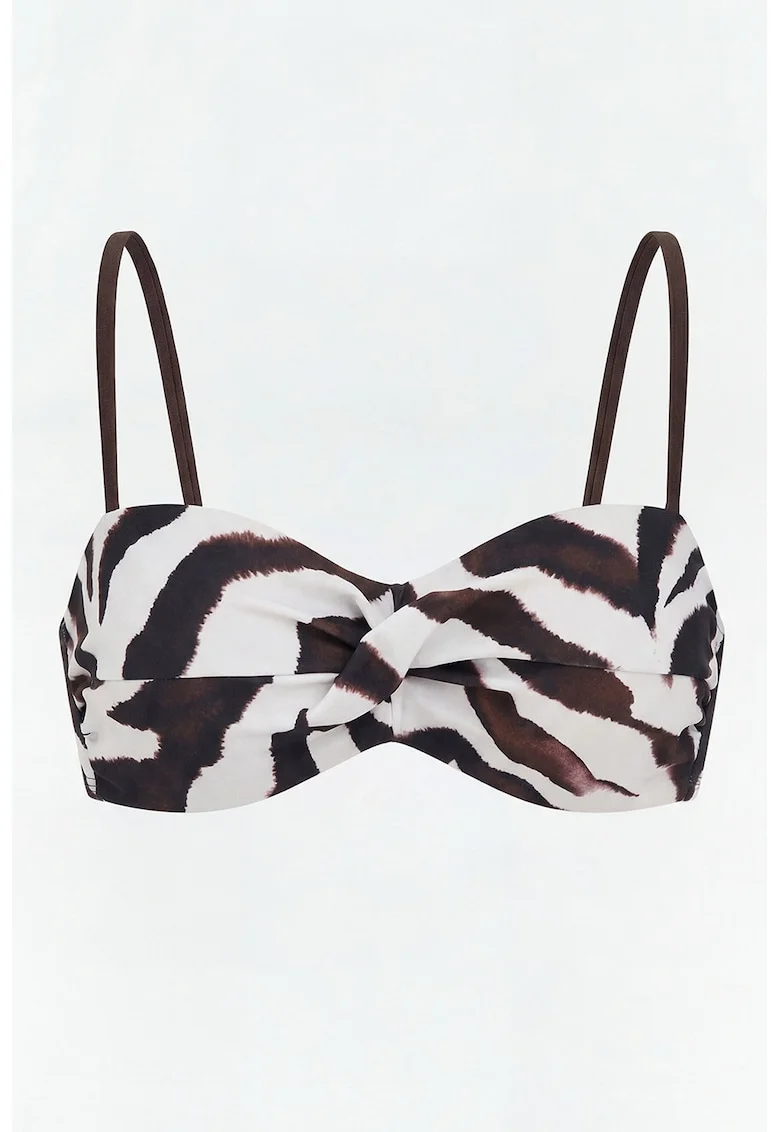 Sutien cu bareta ajustabila, Alb/Maro
