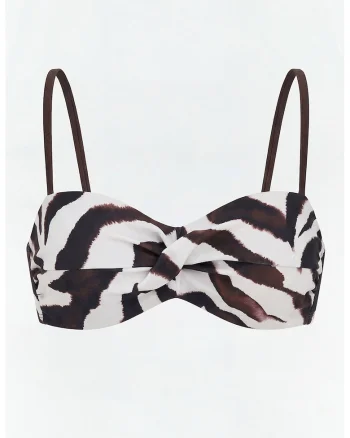Sutien cu bareta ajustabila, Alb/Maro