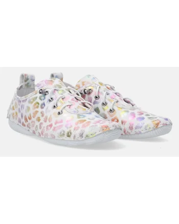 Pantofi sport din piele cu design slip-on si model grafic