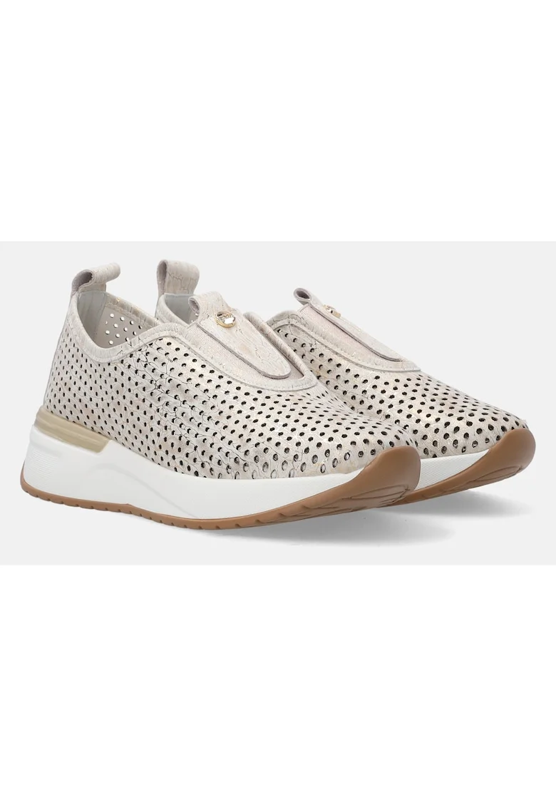 Pantofi sport slip-on din piele nabuc