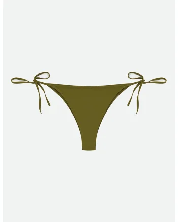 Slip uni cu prinderi laterale, Verde masliniu/Kaki inchis