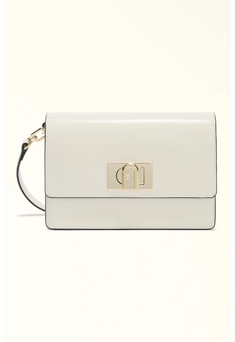 Geanta crossbody mini din piele 1927, Alb