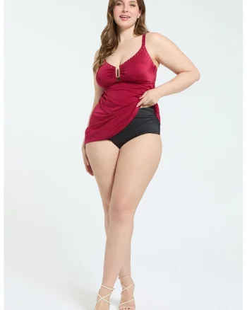 Slip cu talie medie, Negru