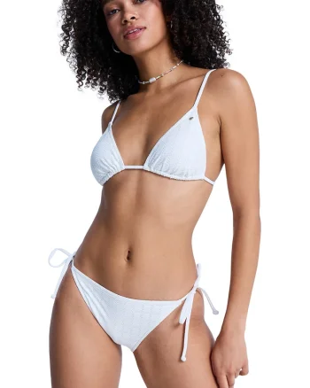 Sutien de baie triunghiular Roxy Island, Alb optic