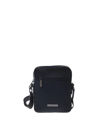 Geanta crossbody din piele, Albastru