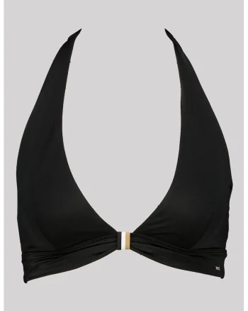 Sutien de baie triunghiular cu burete, Negru