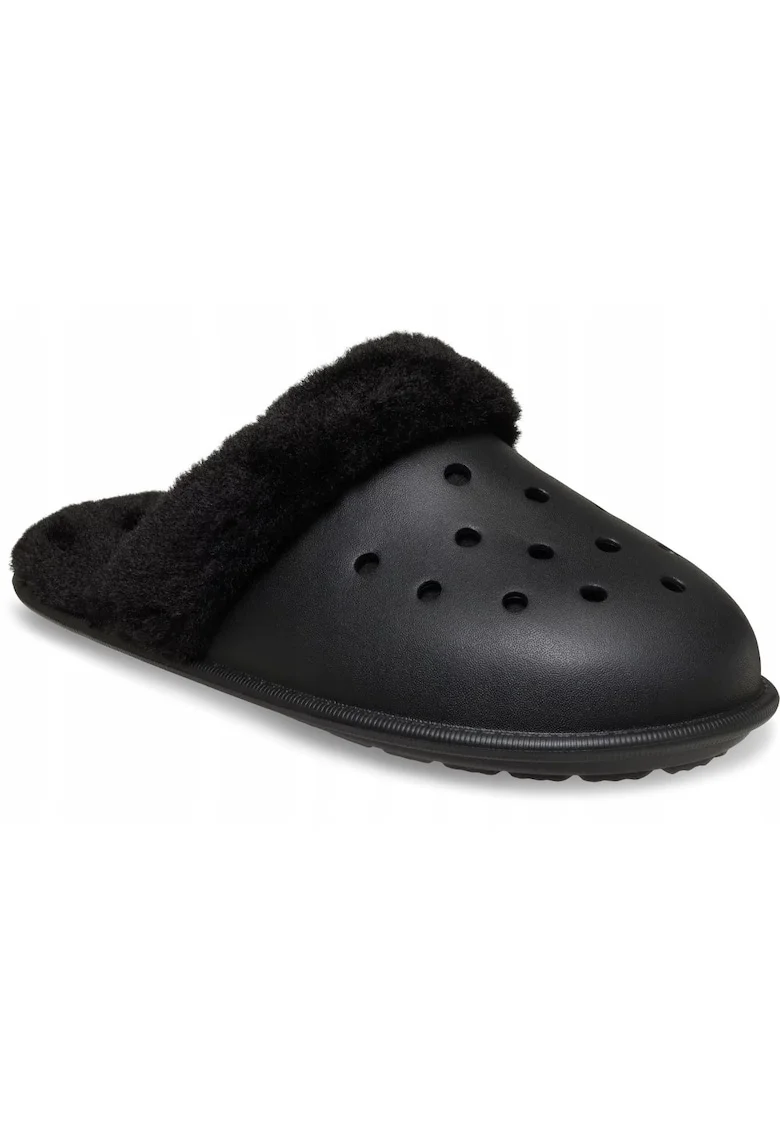 barbati, papuci de casa, Classic Fuzz Scuff Slipper 212143, negru, Negru