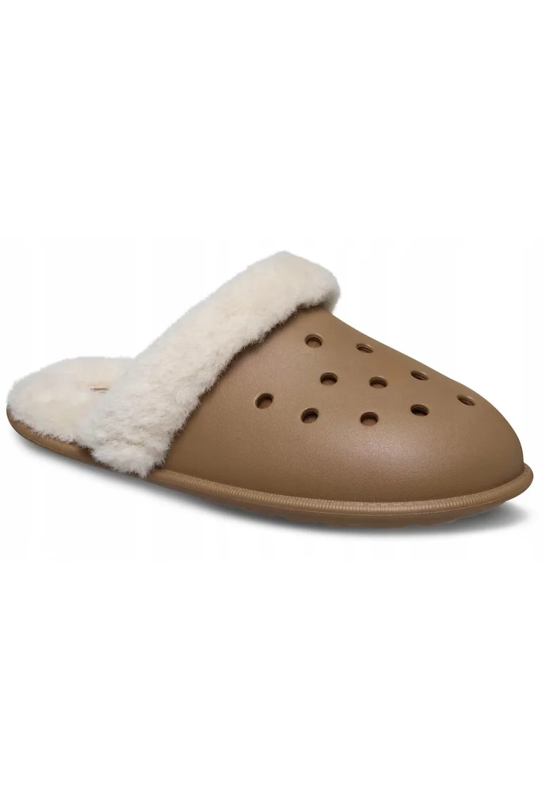 barbati, papuci de casa, Classic Fuzz Scuff Slipper 212143, sepia, Maro