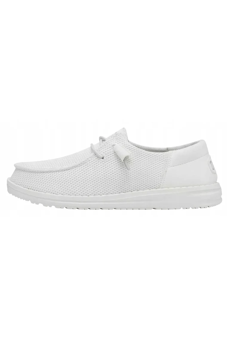 mocasini slip-on, Wendy Funk Mono textil, alb, Alb