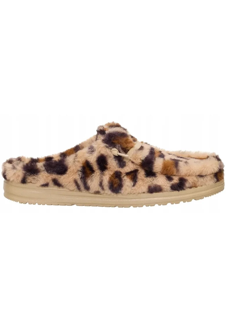 Mocasini izolati pentru Femei Spuma EVA, Wedny Slipper Fur, Maro, Maro