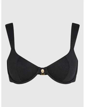 Slip cu aspect stralucitor, Negru