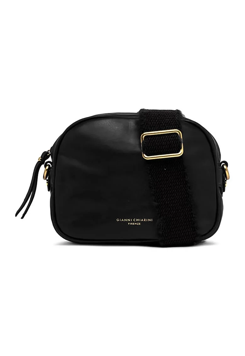 Geanta crossbody de piele Nina, Negru