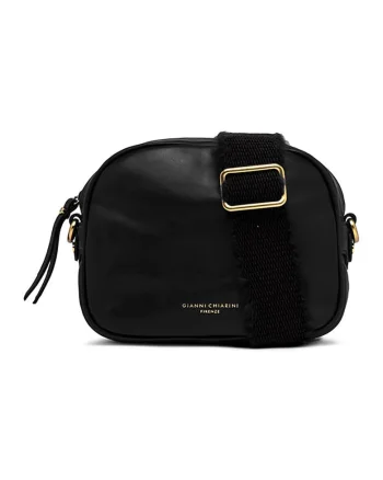 Geanta crossbody de piele Nina, Negru