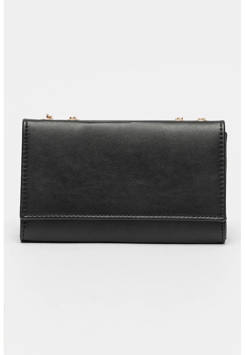 Geanta crosssbody de piele ecologica, Negru