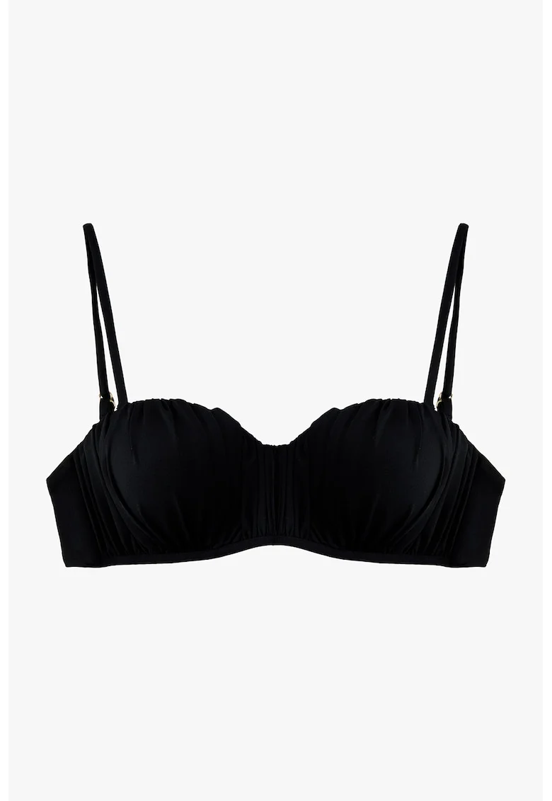 Sutien de baie cu sustinere metalica, Negru