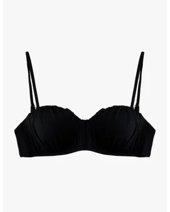 Sutien de baie cu sustinere metalica, Negru