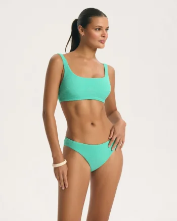 Sutien de baie tip top dama Hawaii, Verde