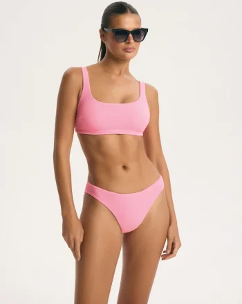 Sutien de baie tip top dama Hawaii, Roz
