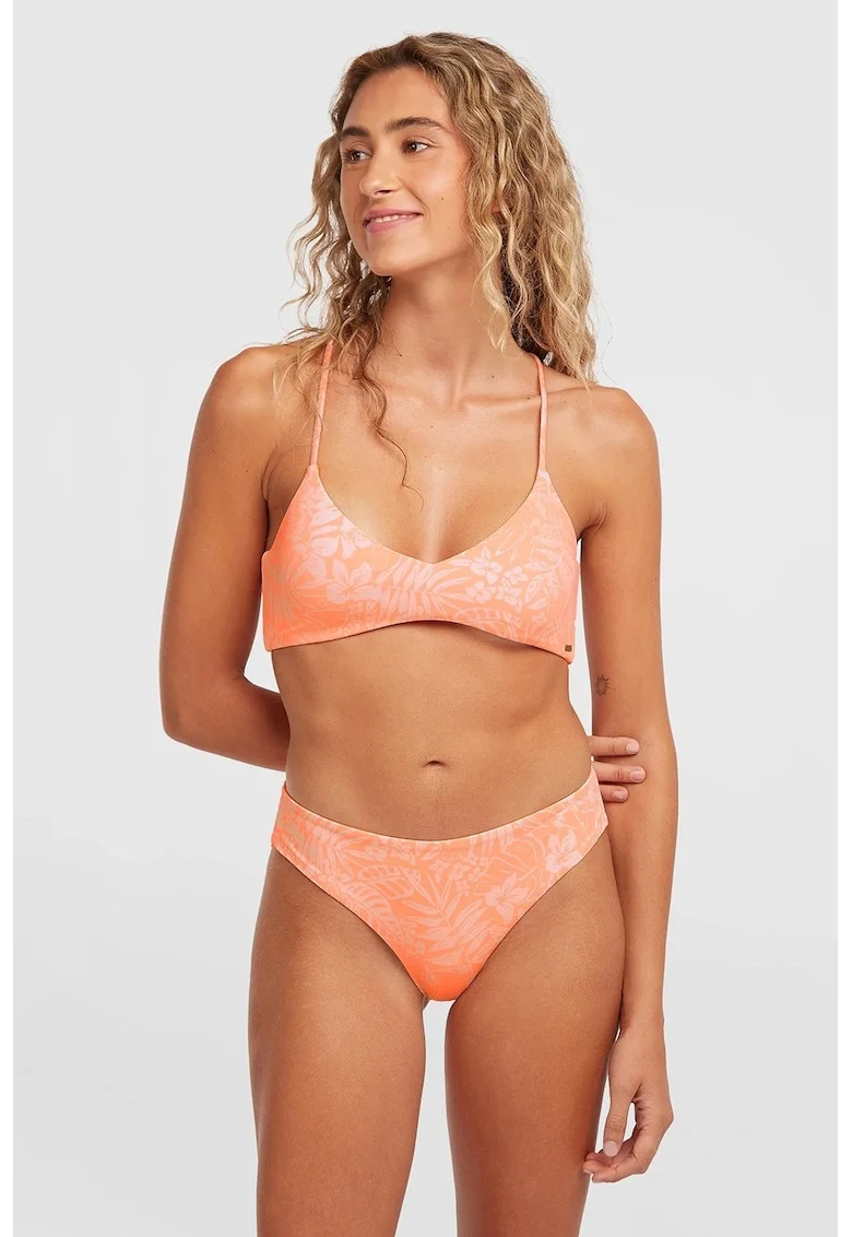 Slip cu model tropical, Roz somon