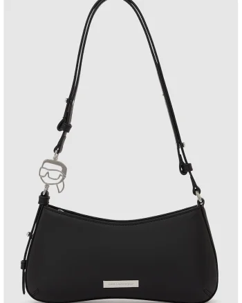 Geanta crossbody uni cu fermoar, Negru