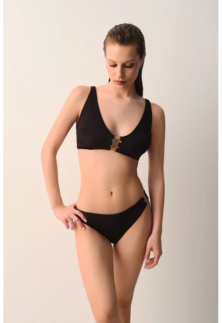 Slip texturat Karen, Negru