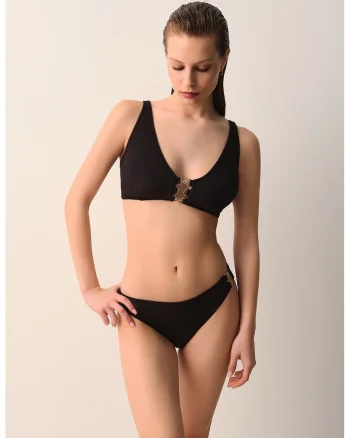 Slip texturat Karen, Negru
