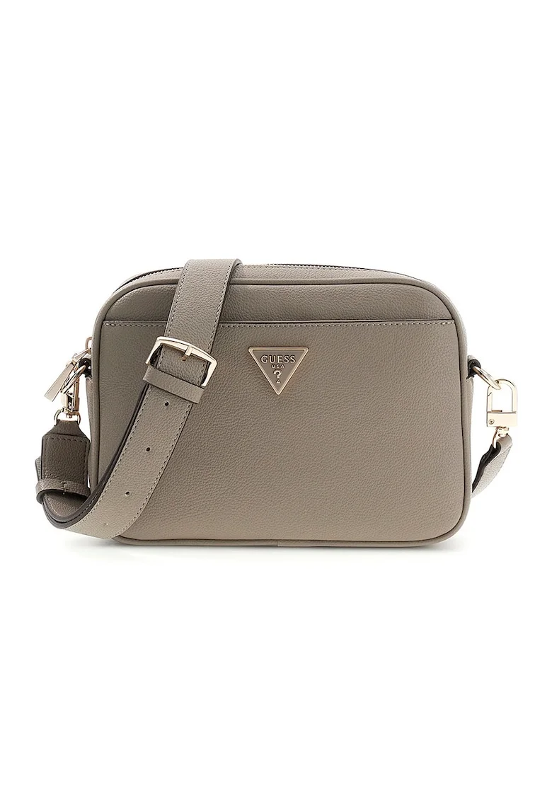 Geanta crossbody din piele ecologica cu bareta ajustabila, Grej
