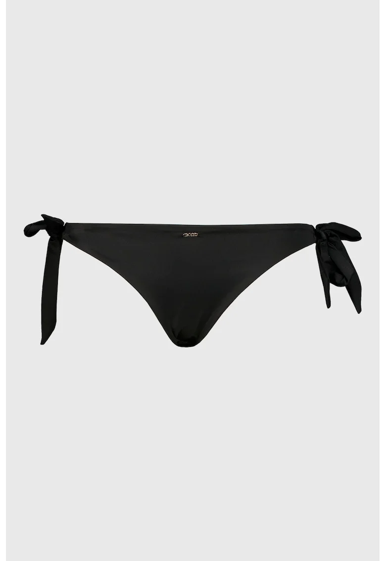 Slip cu snururi laterale, Negru